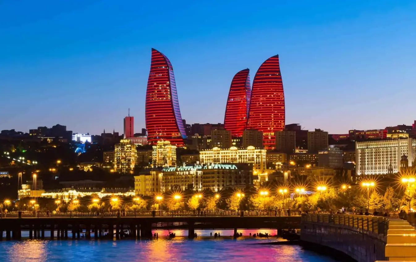 Baku Azerbaijan flame towers